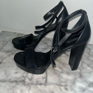 MICHAEL Michael Kors Black Platform Heels